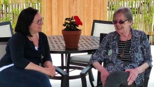 Burlington Adult Day Program Expansion - two women on patio