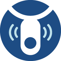 Illustrated icon of call button