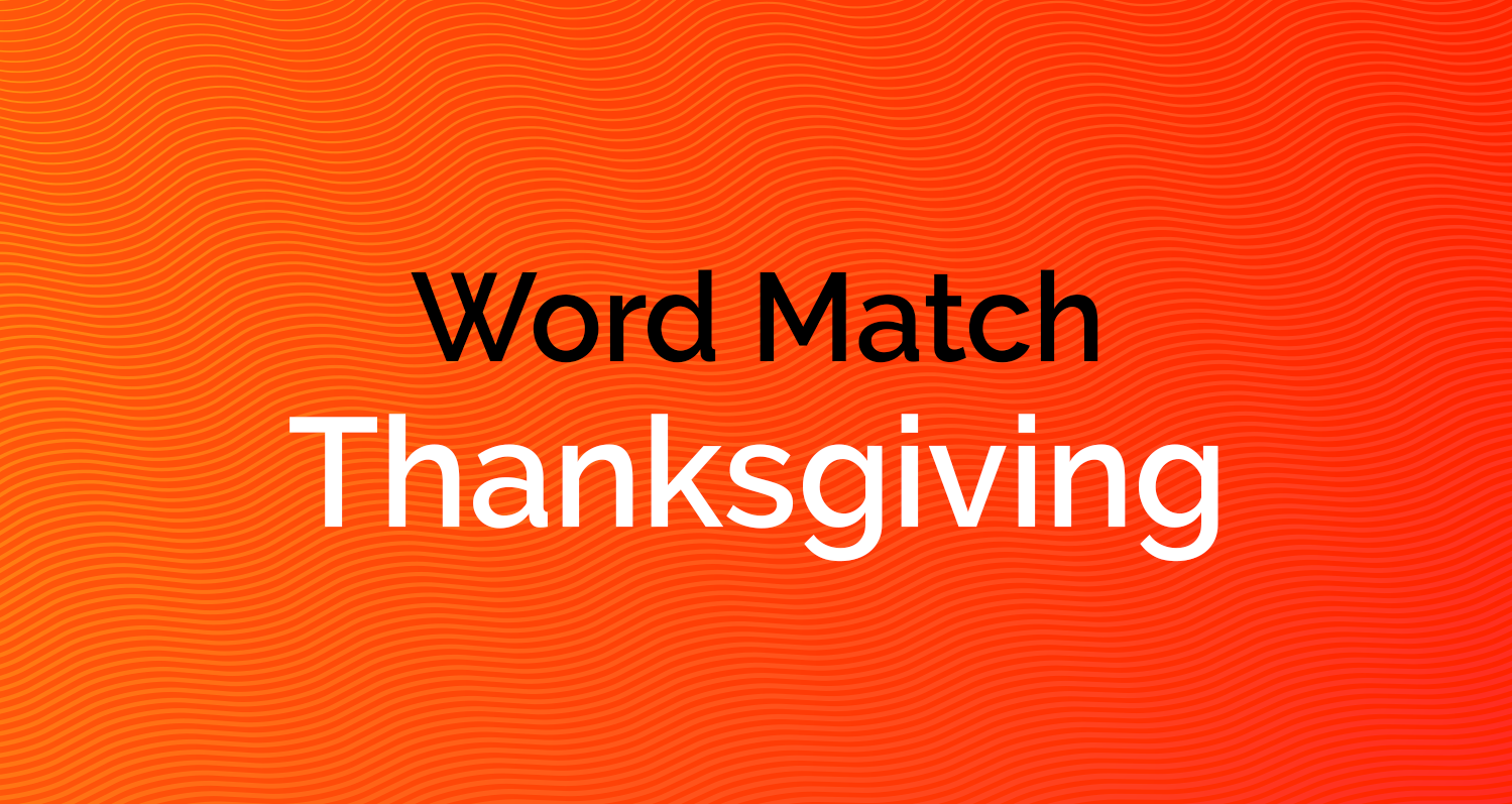 word match thanksgiving